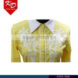 Wholesale Fashion Shirts for Women Long Sleeve Blouses White Collar Girls Shirts With Flower thumbnail-4
