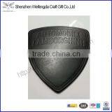 New Design Hot Sale Embossed Logo Leather Irregular Mouse Mat