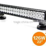 22" 126W LED Off Road Power Sports ATV Go Cart Lightbar