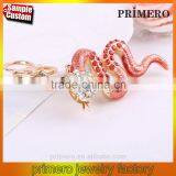 Snake Fortune Cute Crystal Charm Purse Handbag Car Key Keyring Key Chain