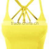 Womens Fitted Halter Cut Out Back Bralette Crop Tops Women 2016 thumbnail-2