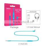 High Quality TPE Flat Stereo Auxiliary Cable With Remote thumbnail-5