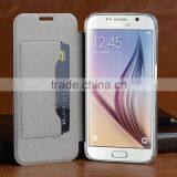 Crystal Cellphone Accessories Leather Wallet Flip Cover for Samsung s6 thumbnail-4