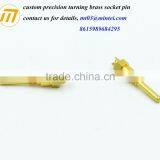 Custom Precision Gold Plated Brass Socket Pin