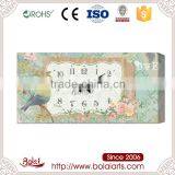 Antique Custom Rectangle Shape Cute Bird Green Waterproof Wall Clock Deals thumbnail-1