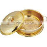 2015 Stackable Stainless Steel Woven Fruit Basket With Lid