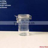 Flat Small Spice Glass Jar With Iron Clip thumbnail-1