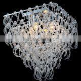MX9332E Glass Ceiling Lamp With Clear Ring Glass
