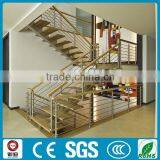 U Shape Modern Indoor Attic Prefab Metal Used Wood Stairs thumbnail-1