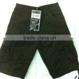 2015 Men 100% Cotton Fashion Cargo Shorts Stock for Wholesale
