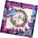 Top Fashion High Quality Pure Silk Ptinted Scarf Customized Scarves Shawl Wraps thumbnail-3