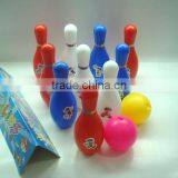 Wholesale Price Kids Play Toys 10 Inch 10 Pin 2 Ball Colorful Bowling Set thumbnail-2