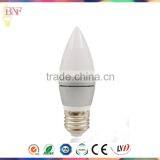 Silver C37 Die-Casting Aluminum Bulb 4W E27 LED Bulbs