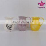 Ceramic Jug White,grey,yellow thumbnail-1