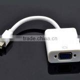 Wholesale White Mini dp to VGA Converter PC Laptop to Monitors thumbnail-4