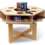 School Wooden Science Toy Play Table( Science Table W/Magnifier)