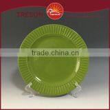 Stoneware Embossing Plates, Ceramic Solid Color Glaze Plates thumbnail-3