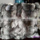 Fantastic Design Customized Silver Fox Fur Pillow Case Fancy Fox Head Fur Pillows/2016 Fashion Luxurious Real Fox Fur thumbnail-1