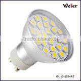 24 5050 Gu10 Smd Lamp Spot 6500k 3.6w 350-400lm 220v