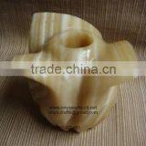 Albaster Onyx Candle Holder Flower Shape thumbnail-1