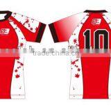 Bulk Cheap Short Sleeve Single Jersey Rugby Jerseys With Custom Label thumbnail-1