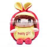 Cute Plush Doll Custom Child Backpacks School Bags Plush Cartoon Bag thumbnail-4