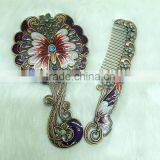 Promotional Gift Comb Mirror Set/red Bronze Cosmetic Pocket Mirror Set thumbnail-1