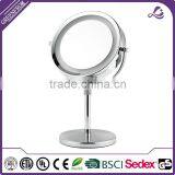Brand New Chrome Metal Table Top Vanity Mirror