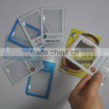 Business Card Magnifier With 3x Magnification / Pvc Magnifier Card / Magnifying Plastic Card
