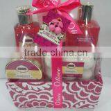 New Arrival Colorful Basket With Shower Gel and Body Lotion Set thumbnail-2