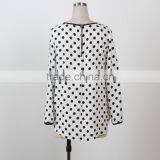 Latest Blouse Design Pictures Woman Polka Dot Blouse Top Long Sleeve Bulk Wholesale Blouse Manufacture thumbnail-3