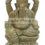 Stone Ganesha Statue , Hindu God Murti