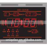 Digital Calendar Time Zone LED Clock thumbnail-1