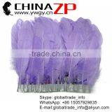 CHINAZP Factory High Quality Dyed Lavender Goose Satinettes Trim Fringe Feathers for Decoration thumbnail-1
