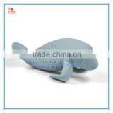 Eco-friendly Food Grade Safe Animal Shark Shape Silicone Tea Infuser,gray Color Animal Shark Shape Silicone Tea Strainer