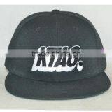 Professional Custom 6 Panel Black 100% Acrylic Front Logo Embroidery 58 cm Size thumbnail-1