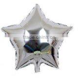 SILVER METALLIC STAR BALLOON,100 pcs/lot, Free Shipping