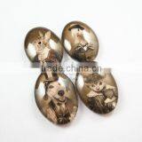 18X25mm Vintage Style Mr.and Mrs.Animal Dog,cat,duck,rabbit Couples Oval Glass Cabochon DIY Supplies Findings 4120056 thumbnail-2