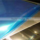 Aluminum Plain Sheet Covered With Blue PE/PVC Film From China
