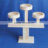 2015 New Design Natural High Quality Wood Candle Stand Wholesale Craft thumbnail-1