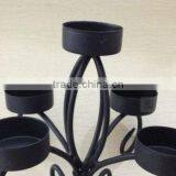 Romantic Novelty Design Fashion Black Metal Wine Bottle Candelabra/best Seller Wedding Candlestick/ Economic Candle Holder thumbnail-3