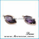 2017 New Natural Semi Precious Stone Necklace Birth Stone Pendants thumbnail-2