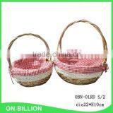 Wholesale Empty Small Wicker Gift Basket for Easter Holiday thumbnail-2
