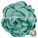 Wholesale Satin Ribbon Flowers Artificial Light Blue Flower Rose Flowers Artificial Cheap Price