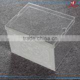 Custom Made Wholesale Lucite Plastic Clear Mini Showcase With Lid Transparent Acrylic Nike Shoe Box thumbnail-2