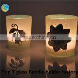 Hot Sale Red Glass Candle Jar for Wedding Table thumbnail-5