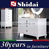 3 Drawer Dresser Storage Chest Clothes Organizer Wood Bedroom Furniture White thumbnail-1