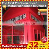 Antique Red Public Telephone Booth for Sale thumbnail-2