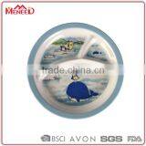Penguin Custom Unique Divided Dinner Plates for Children School Students Maple Butter Kig Sorbet thumbnail-1