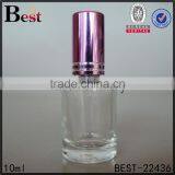 Cosmetic Perfume Promotion Lowest Price Mold Clear Small 10ml Glass Bottle With Silver Aluminum Spray and Cap China Suppliers thumbnail-5